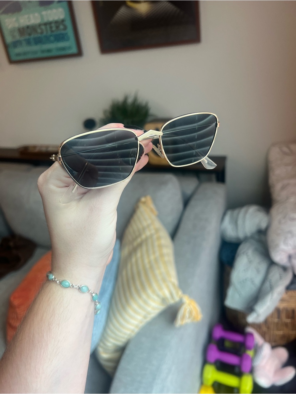 Gold Frame Sunglasses